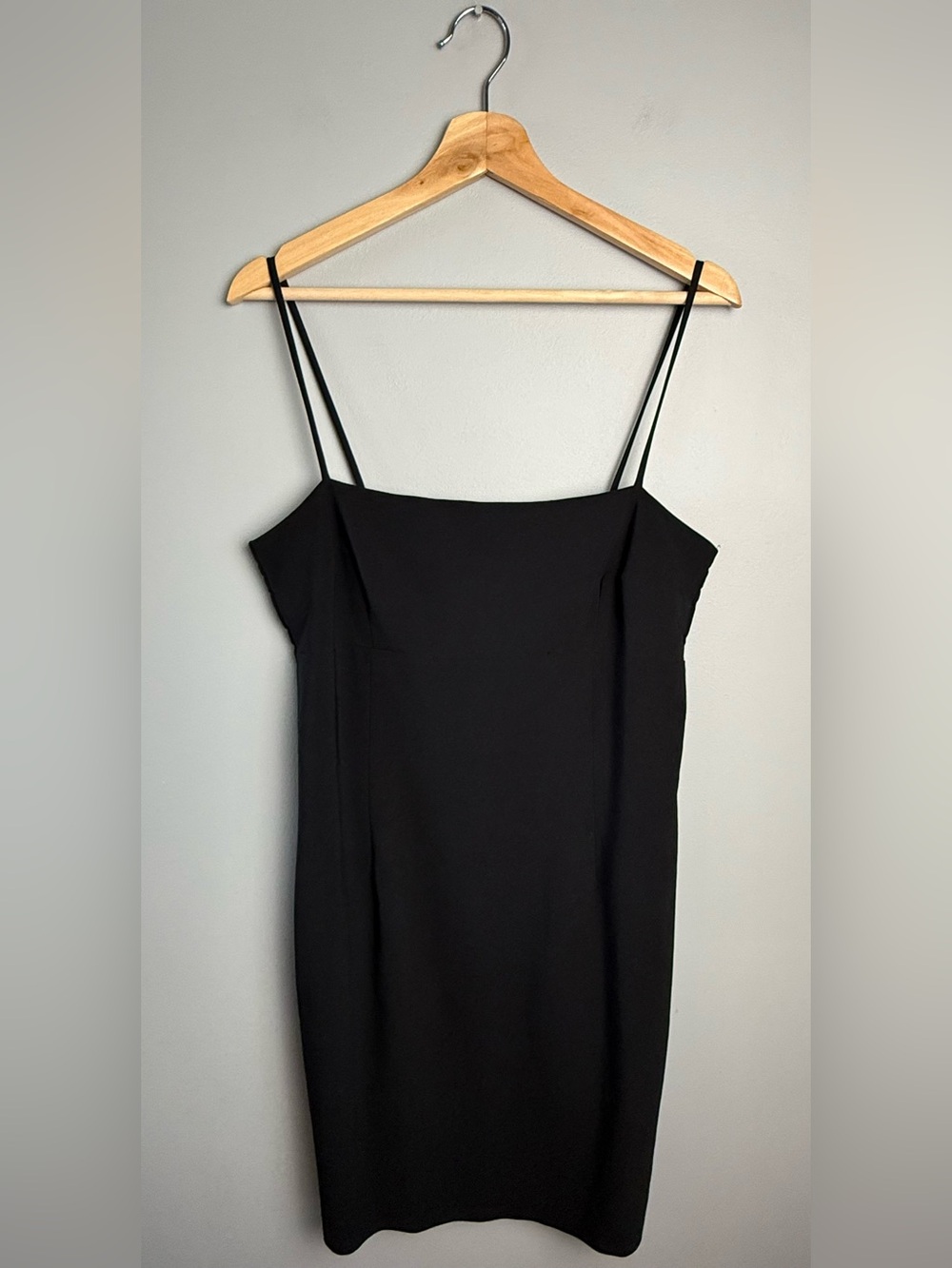 Elegant Black Strapless Slip Dress